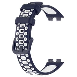 INF 2-pack tofarget hull med pustende klokkeremsett som er kompatibelt med Huawei Band 8 Blå