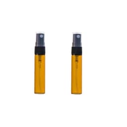Mini påfyllbar parfym sprayflaska glasflaska 5 ml 2-pack Brun