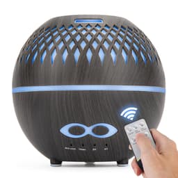 Luftfukter Aroma diffuser 400 ml 7 LED farge lys Sort