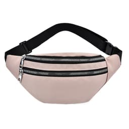 Oxford Cloth Fanny Pack Casual midjeveske for reiseshopping Rosa