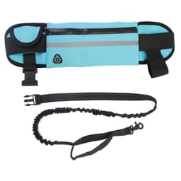 Handsfree hundkoppel med midjeväska Sort