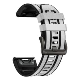 INF TPU-klokkerem kompatibel med Garmin Fenix 7x/6x/5x 26mm Hvit