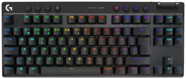 Logitech G PRO X TKL Lightspeed Linear trådløst gamingtastatur (sort)