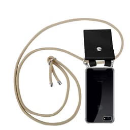 iPhone 7 / 7S / 8 / SE 2020 Deksel med Halskjede (brun)
