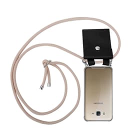 Samsung Galaxy J7 2015 Deksel med Halskjede (rosa)