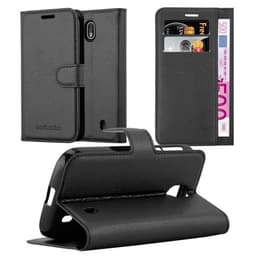 Nokia 1 2018 lommebokdeksel etui (svart)
