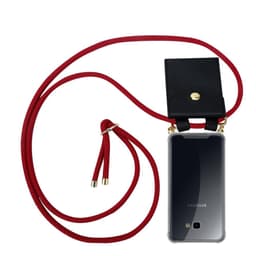 Samsung Galaxy J4 PLUS Deksel med Halskjede (rød)
