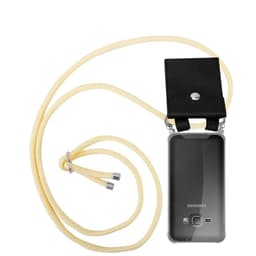 Samsung Galaxy J1 2016 Deksel med Halskjede (gul)