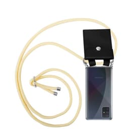 Samsung Galaxy A51 5G Deksel med Halskjede (gul)