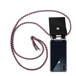 iPhone X / XS Deksel med Halskjede (rød)