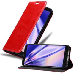lommebokdeksel Alcatel 3X 2018 case (rød)