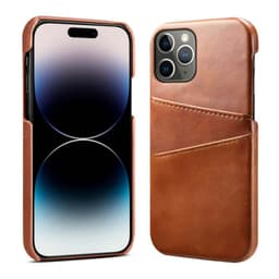 Retro deksel med kort Apple iPhone 15 Pro - Brun