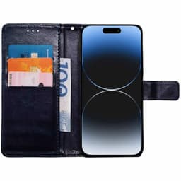 Lommeboketui 3-kort Apple iPhone 15 Plus - Mørkeblå