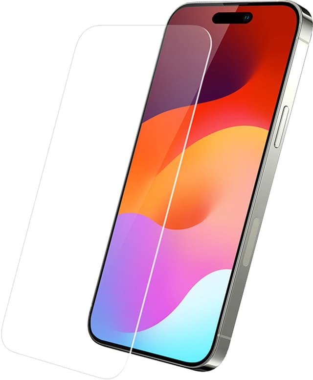 Sandstrøm iPhone 14 Pro/15/15 Pro/16 Flat Glass skjermbeskytter