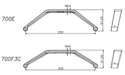 H70060T 700F3C Landing Skid