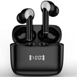 J8 Pro trådløse ørepropper ANC ENC støydempende bass V5.2 IPX5 Sort