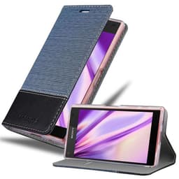 Sony Xperia Z5 COMPACT lommebokdeksel etui (blå)