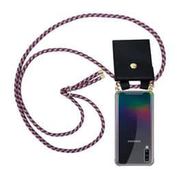 Samsung Galaxy A70 / A70s Deksel med Halskjede (rød)