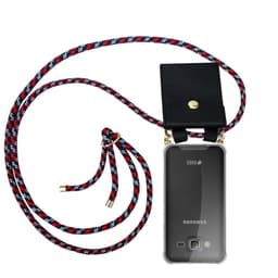 Samsung Galaxy J3 2016 Deksel med Halskjede (blå)