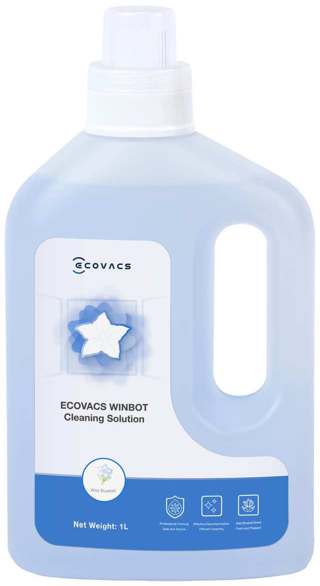Rengjøringsmiddel for Ecovacs WINBOT W1 Pro robot vindusrenser (1L)