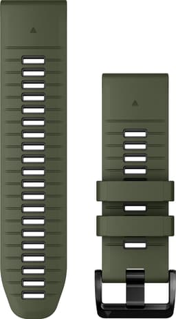 Garmin 26mm QuickFit klokkerem av silikon (grønn/grå)
