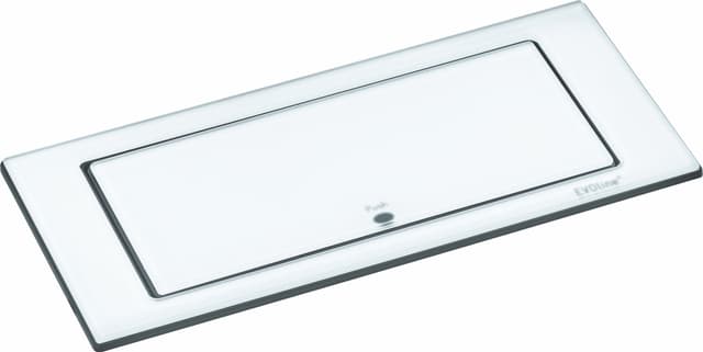 EVOline BackFlip stikkontakt (hvitt glass)