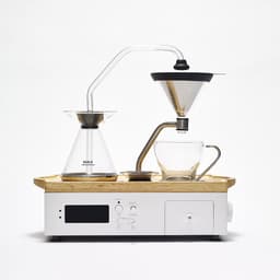 Barisieur kaffebryggende vekkerklokke - hvit