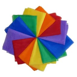 Chiffonscarfr, 10 pcs. I asblackerede colors