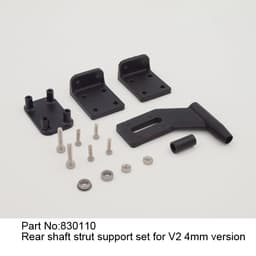 Jw830110 rear shaft strut support set for v2 4mm