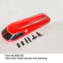 Jw890105 red hatch with decals and painting