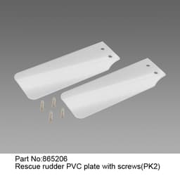 Jw865206 rescue rudder pvc plate with screws(pk2)