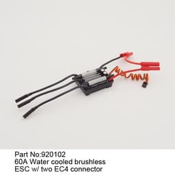 Jw920102 60a water cooled brushless esc