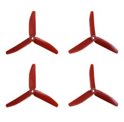 Hq triple prop 5x4x3 mr steele red  (2cw+2ccw)