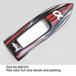 JW890103 Red color hull with decals and painting