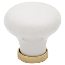 Epoq Antico knott 30 mm 1 stk. (brass hvit)