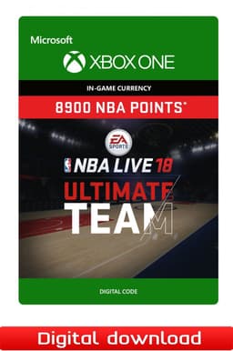 NBA LIVE 18 ULTIMATE TEAM - 8900 NBA POINTS - XOne