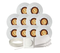 Komplett Altea Tilt WarmDim Downlightpakke Matt Hvit 10 pk