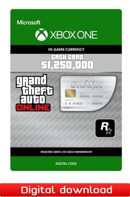 Grand Theft Auto V Great White Shark Cash Card - XOne