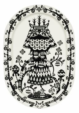 Iittala taika serveringsfat oval svart 41cm