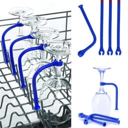 Vinglassholder Oppvaskmaskin Silikon 4pk