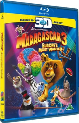 Madagascar 3 - Full rulle i Europa (3D Blu-ray)