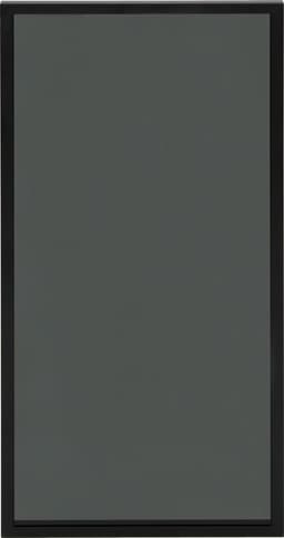 Epoq Vitrinedør 40x92 (sort aluminium)