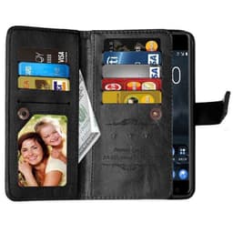 Dobbeltflip Flexi 9-kort Nokia 2 (TA-1035)  - Svart