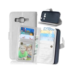 Dobbeltflip Flexi 9-kort Samsung Galaxy Core Prime (SM-G360F)  - Hvit