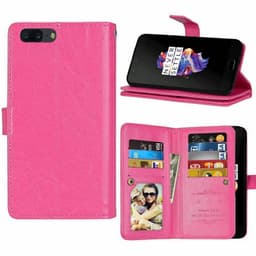 Dobbeltflip Flexi 9-kort OnePlus 5 (A5000)  - Rosa