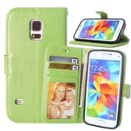 Lommebokdeksel 3-kort Samsung Galaxy S5 (SM-G900F)  - Grønn