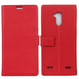 Lommebokdeksel 2-kort ZTE Blade V7 Lite  - RØD