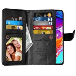 Dobbeltflip Flexi 9-kort Samsung Galaxy A70 (SM-A705F)  - Svart