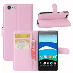 Lommebokdeksel 3-kort ZTE Blade V770  - lyserosa