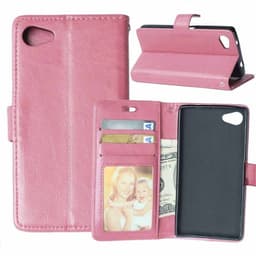 Lommebokdeksel 3-kort Sony Xperia Z5 Compact (E5823)  - lyserosa